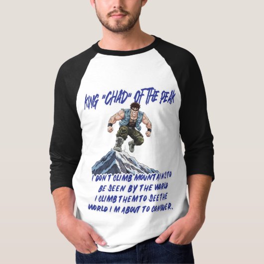 KONING ‘CHAD’ VAN DE PEAK” T-SHIRT (Voorkant)