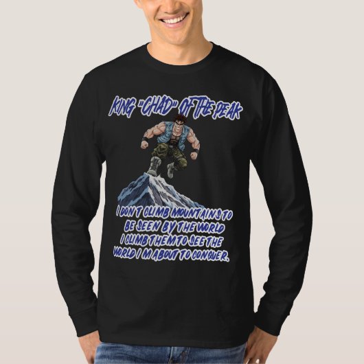 KONING ‘CHAD’ VAN DE PIEK” T-SHIRT (Voorkant)