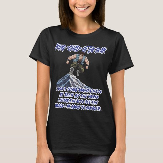 KONING ‘CHAD’ VAN DE PIEK” T-SHIRT (Voorkant)