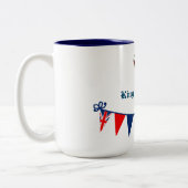 Koning Charles 111 Kroon Tweekleurige Koffiemok (Links)