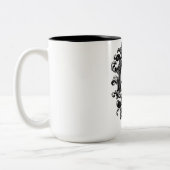 Koning Charles 111  Kroonzwart/wit Tweekleurige Koffiemok (Links)