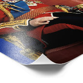 Koning Charles Bgloing White Bubble gom Britse vla Foto Afdruk (Hoek)