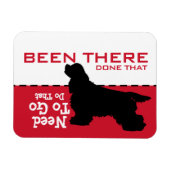 Koning Charles Cavalier Cocker Go Potty Magnet Magneet (Horizontaal)