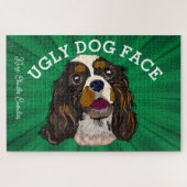 Koning Charles Cavalier lelijke hond 1000 stuk Legpuzzel (Horizontaal)