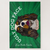 Koning Charles Cavalier lelijke hond 1000 stuk Legpuzzel (Verticaal)