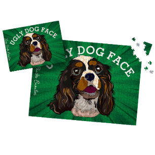 Koning Charles Cavalier lelijke hond 1000 stuk Legpuzzel