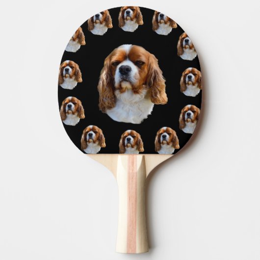 Koning Charles Cavalier Spaniel Dog Face Pattern Tafeltennisbatje (Voorkant)