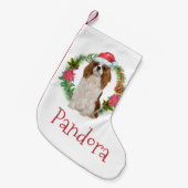 Koning Charles Cavalier spaniel kerstmis Kleine Kerstsok (Voorkant (Hangend))