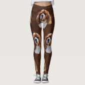 Koning Charles Cavalier Spaniel Patroon, Leggings (Voorkant)