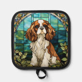 Koning Charles Cavalier Spaniel Pot Houders (Voorkant)