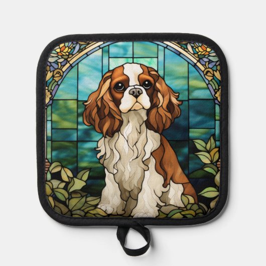Koning Charles Cavalier Spaniel Pot Houders (Voorkant)