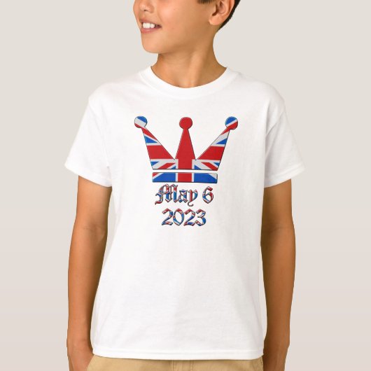 Koning Charles Coronation van 6 mei 2023 T-shirt (Voorkant)