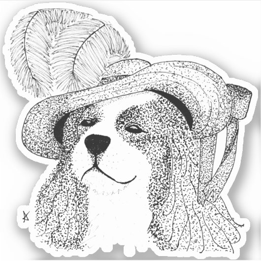 Koning Charles en het Fancy Pet Sticker (Voorkant)