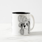 Koning Charles en het Fancy Pet Tweekleurige Koffiemok (Voorkant rechts)