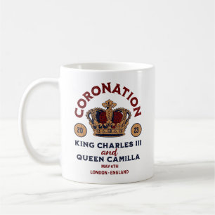 Koning Charles en Koningin Camilla Kroning Koffiemok