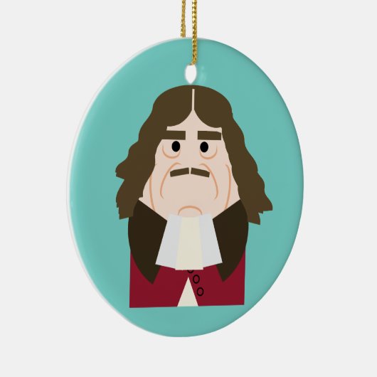 Koning Charles II van Engeland en Schotland Keramisch Ornament (Rechts)