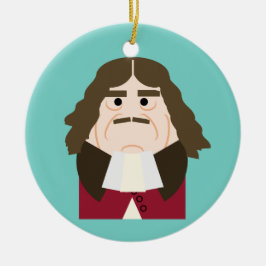 Koning Charles II van Engeland en Schotland Keramisch Ornament