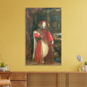 Koning Charles II van Spanje Canvas Afdruk (Insitu (Woonkamer))