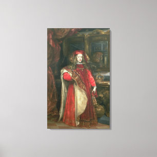 Koning Charles II van Spanje Canvas Afdruk