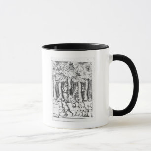 Koning Charles II verbergt zich in een eikenboom Mok