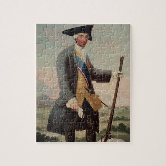 Koning Charles III (1716-88) als jager, 1786/88 Legpuzzel (Verticaal)