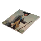 Koning Charles III (1716-88) als jager, 1786/88 Tegeltje (Zijkant)