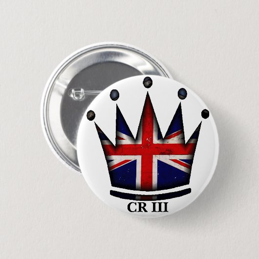 Koning Charles III 6 cm Ronde Badge Ronde Button 5,7 Cm (Voorkant /achterkant)