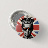 koning Charles III badge pin button union jack (Voorkant /achterkant)