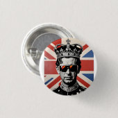 koning Charles III badge pin button union jack (Voorkant /achterkant)