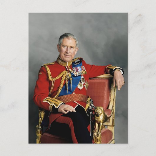 Koning Charles III Briefkaart (Voorkant)