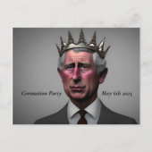 Koning Charles III Briefkaart (Voorkant)
