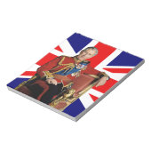 Koning Charles III Britse vlag Notitieblok (Linkerzijde)