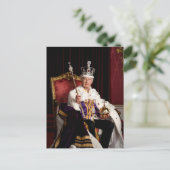 Koning Charles III Buckingham Palace portret Briefkaart (Staand voorkant)