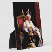 Koning Charles III Buckingham Palace portret Fotoplaat (Zijkant)