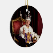 Koning Charles III Buckingham Palace portret Keramisch Ornament (Rechts)