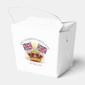 Koning Charles III Coronation Crown en Flags Favor Bedankdoosjes (Achterkant)