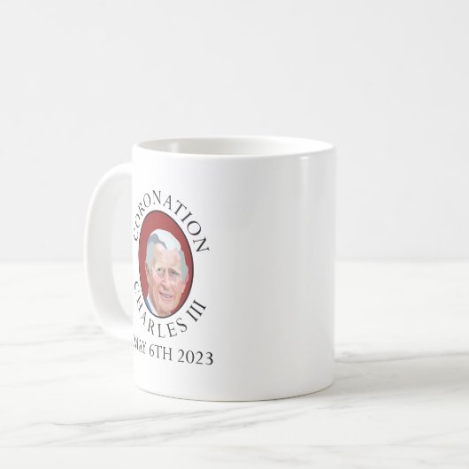 Koning Charles III Coronation Herdenking Mok (Voorkant links)