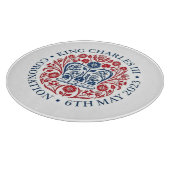 Koning Charles III Coronation logo herdenking Snijplank (Hoek)