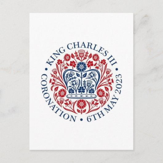 Koning Charles III HerdenkingsBriefkaart Briefkaart (Voorkant)