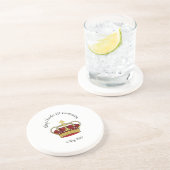 Koning Charles III Herdenkingsdag onderzetter (Zijkant)