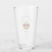 Koning Charles III Herdenkingsherdenkingstumbler Glas (Achterkant)