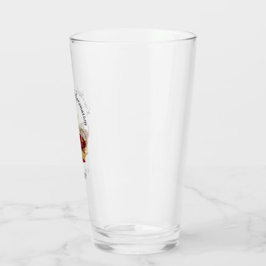 Koning Charles III Herdenkingsherdenkingstumbler Glas (Links)