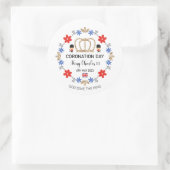 Koning Charles III Klassieke Ronde 2023 Ronde Sticker (Tas)