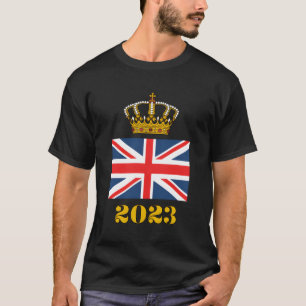Koning Charles III Kroning 2023 Britse kroon T-shirt