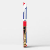 Koning Charles III met Britse vlag Case-Mate iPhone Case (Achterkant / Links)