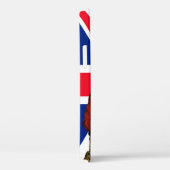 Koning Charles III met Britse vlag Case-Mate iPhone Case (Achterkant / Rechts)
