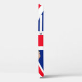 Koning Charles III met Britse vlag Case-Mate iPhone Case (Achterkant / Links)