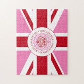 Koning Charles III Royal Coronation Logo Patriotic Legpuzzel (Verticaal)