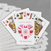 Koning Charles III Royal Coronation Logo Patriotic Pokerkaarten