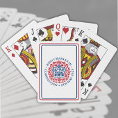 Koning Charles III Royal Coronation Logo Patriotic Pokerkaarten